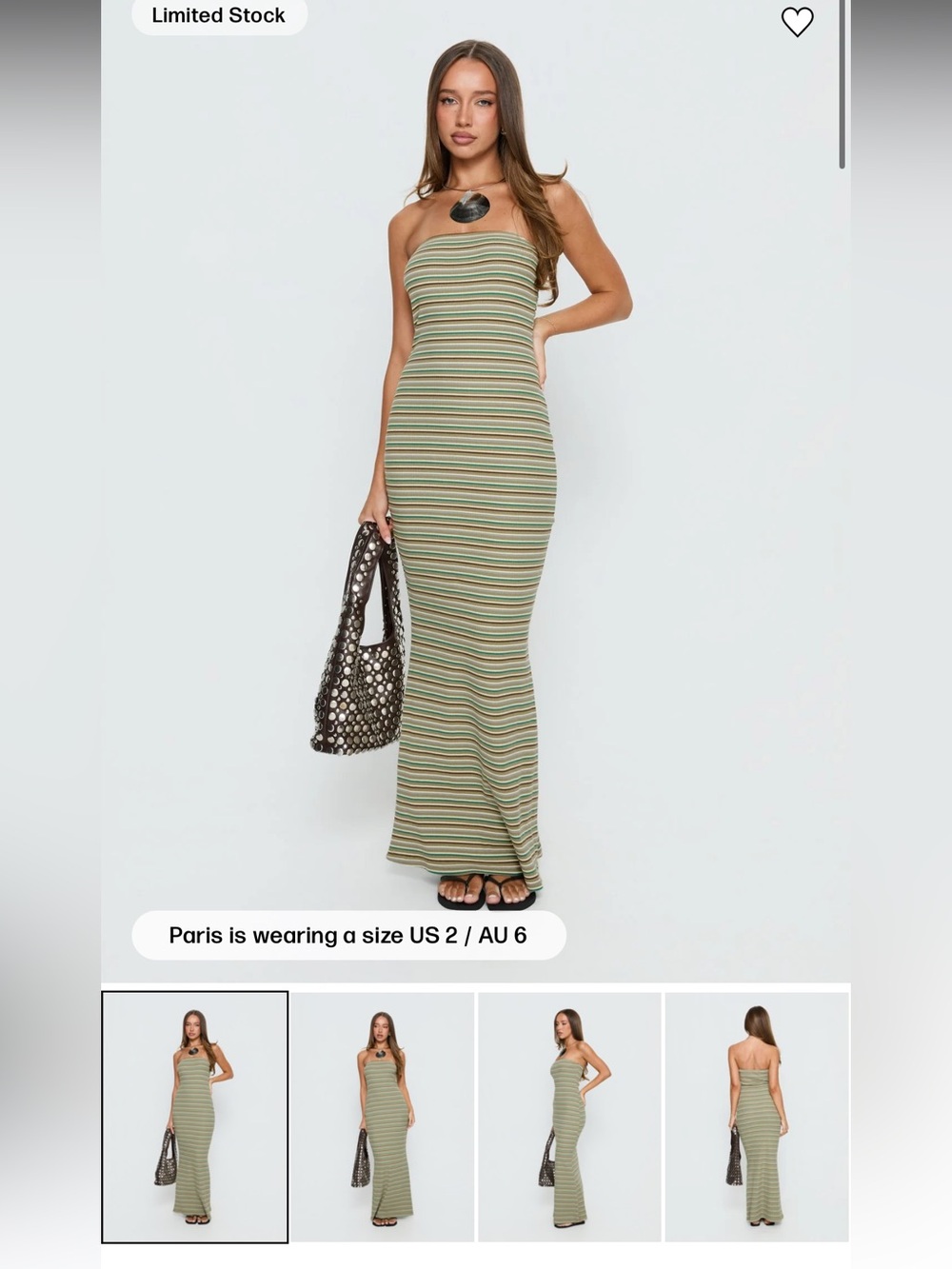 Princess Polly Solola Maxi Dress size 2